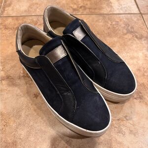Women's Navy and Black Platform Sneakers